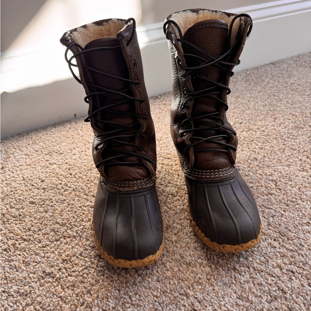 L.L. Bean Women's Bean Boots, 10" Shearling-Lined
